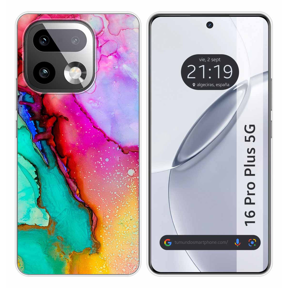 Funda Silicona para Realme 16 Pro+ Plus 5G diseño Mármol 15 Dibujos
