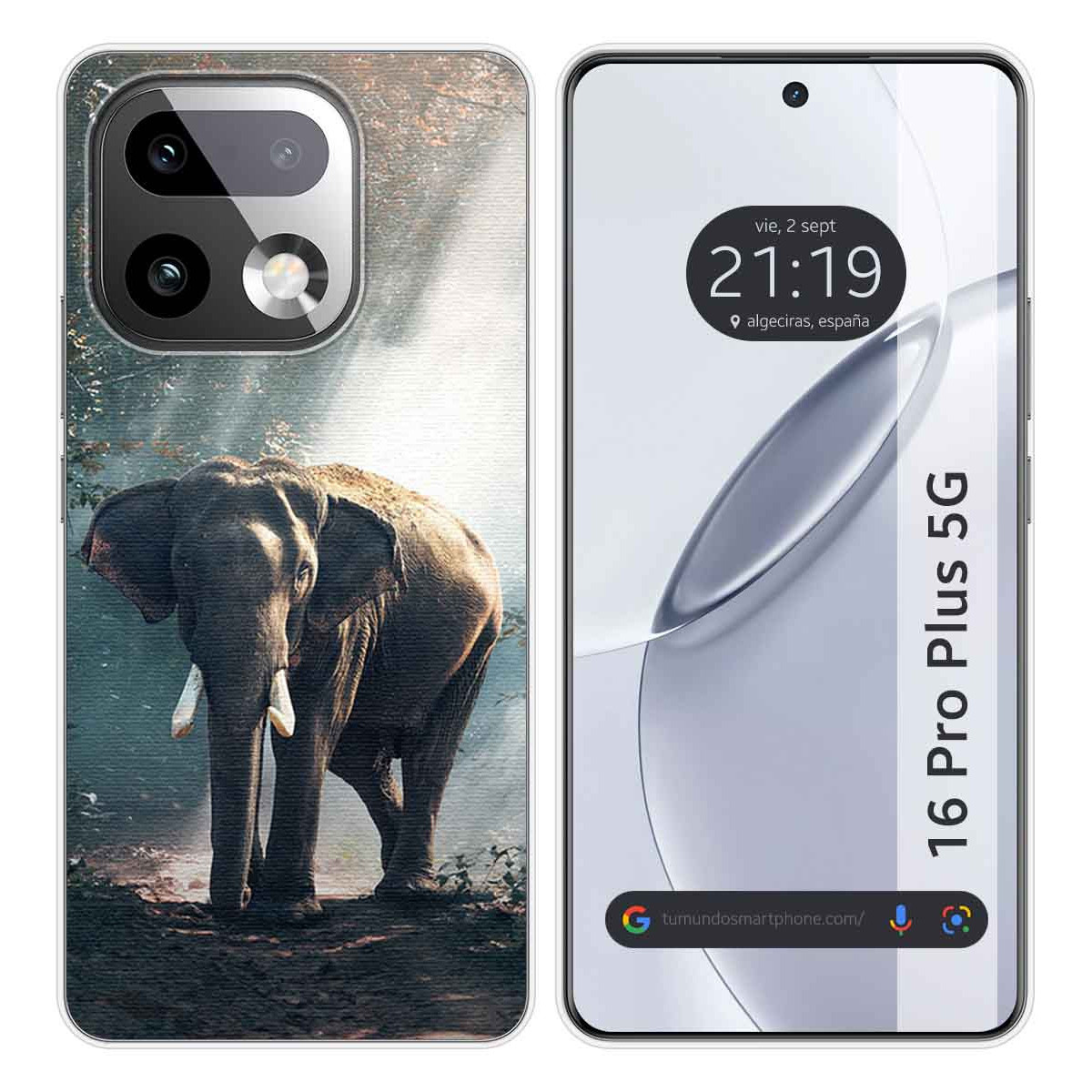 Funda Silicona para Realme 16 Pro+ Plus 5G diseño Elefante Dibujos