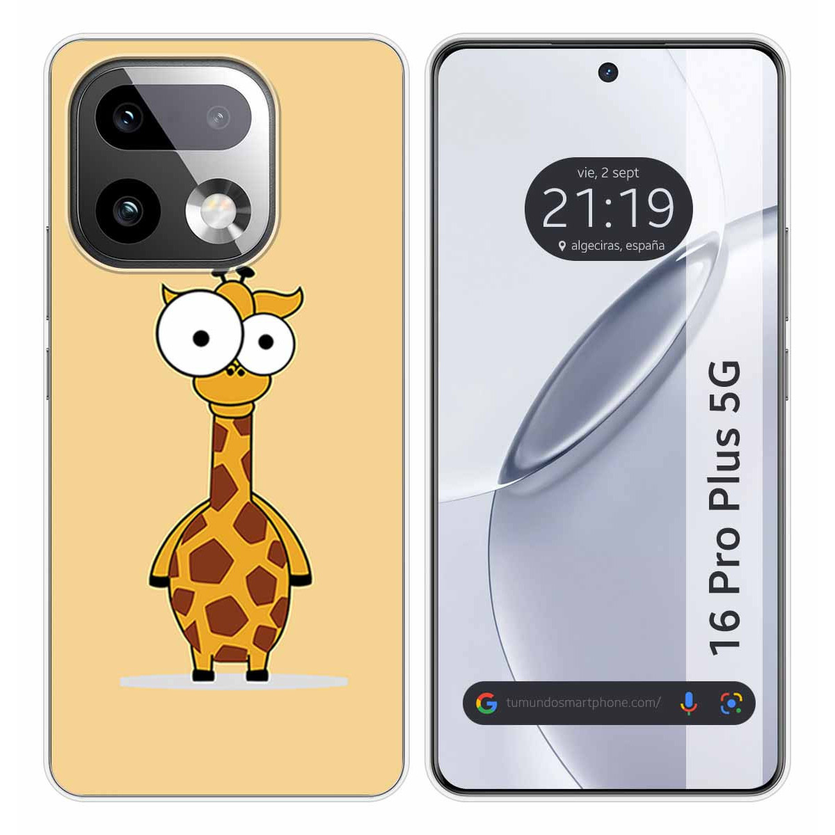 Funda Silicona para Realme 16 Pro+ Plus 5G diseño Jirafa Dibujos