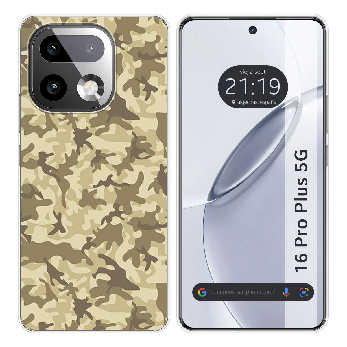 Funda Silicona para Realme 16 Pro+ Plus 5G diseño Sand Camuflaje Dibujos
