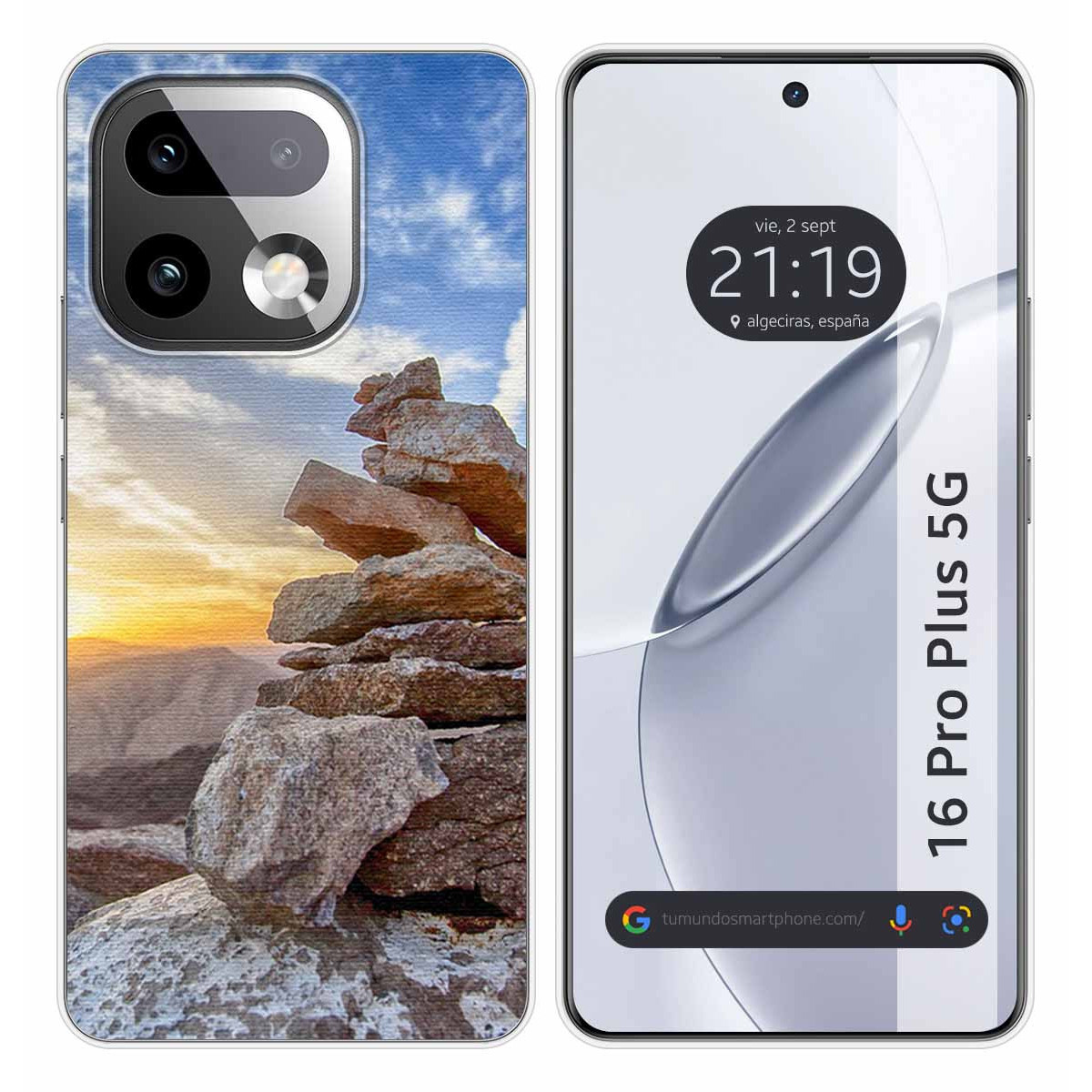 Funda Silicona para Realme 16 Pro+ Plus 5G diseño Sunset Dibujos