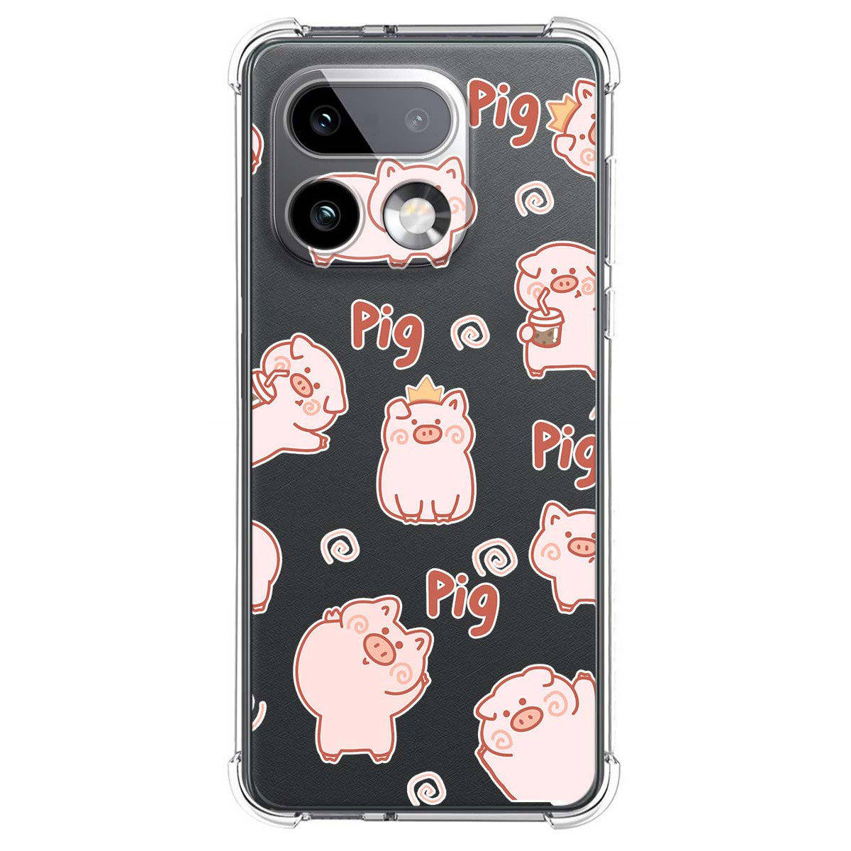 Funda Silicona Antigolpes para Realme 16 Pro+ Plus 5G diseño Cerdos Dibujos