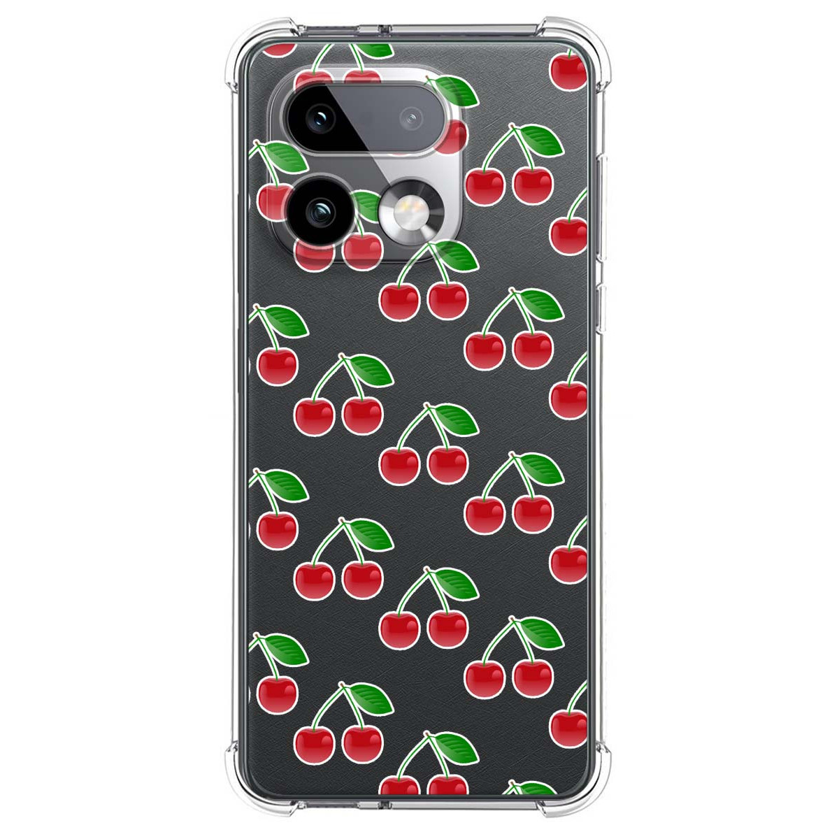 Funda Silicona Antigolpes para Realme 16 Pro+ Plus 5G diseño Cerezas Dibujos