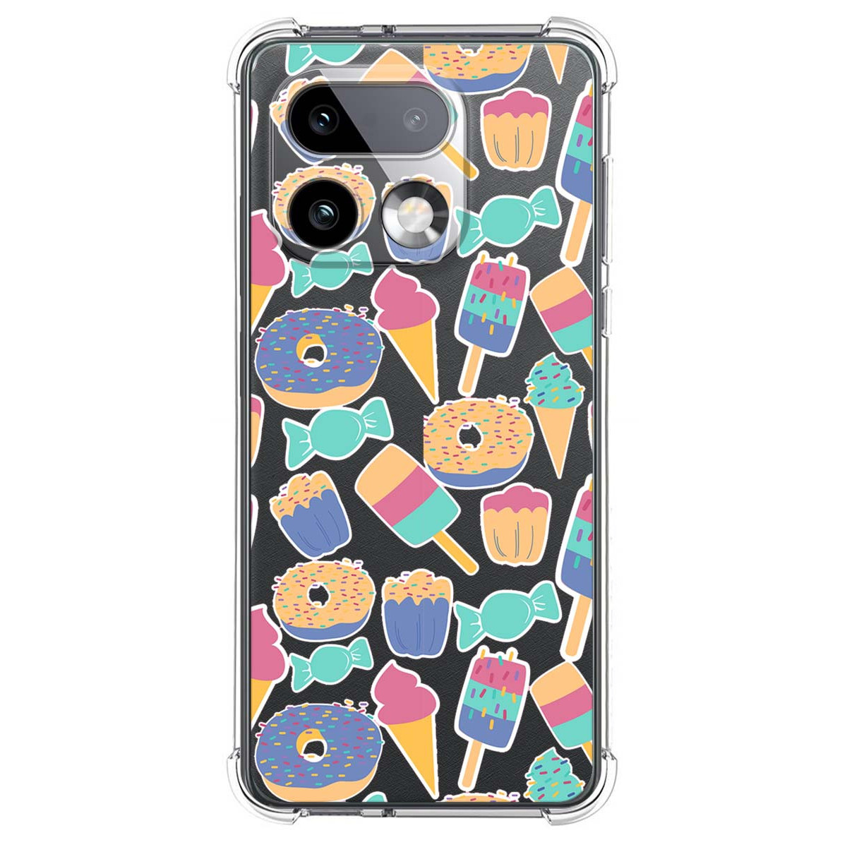 Funda Silicona Antigolpes para Realme 16 Pro+ Plus 5G diseño Dulces 02 Dibujos
