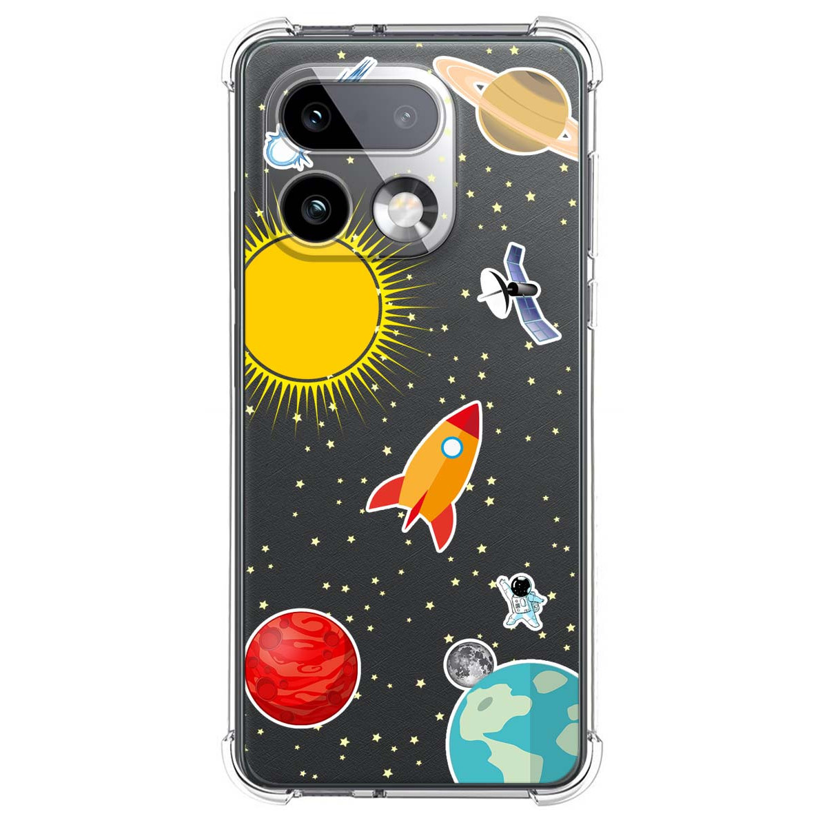 Funda Silicona Antigolpes para Realme 16 Pro+ Plus 5G diseño Espacio Dibujos