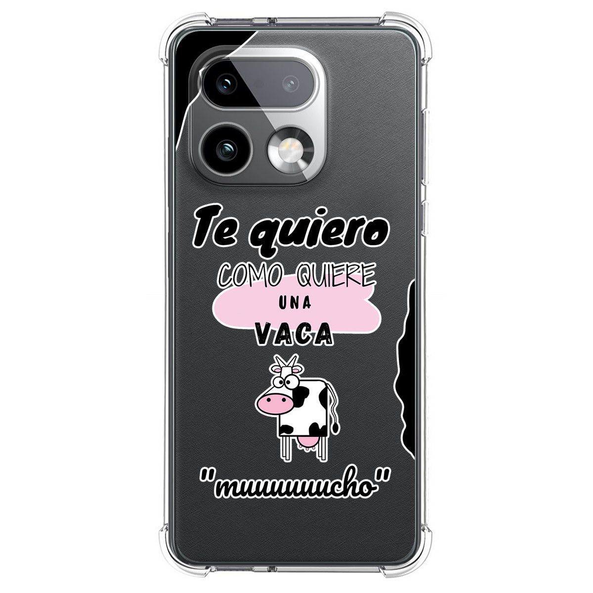 Funda Silicona Antigolpes para Realme 16 Pro+ Plus 5G diseño Vaca Dibujos