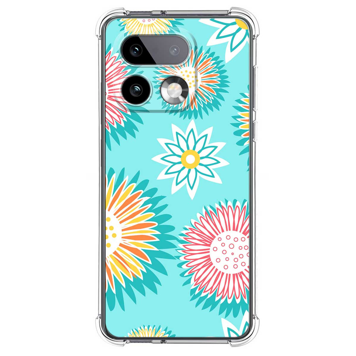 Funda Silicona Antigolpes para Realme 16 Pro+ Plus 5G diseño Flores 05 Dibujos