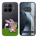 Funda Silicona Transparente para Xiaomi 17T 5G diseño Conejo Dibujos