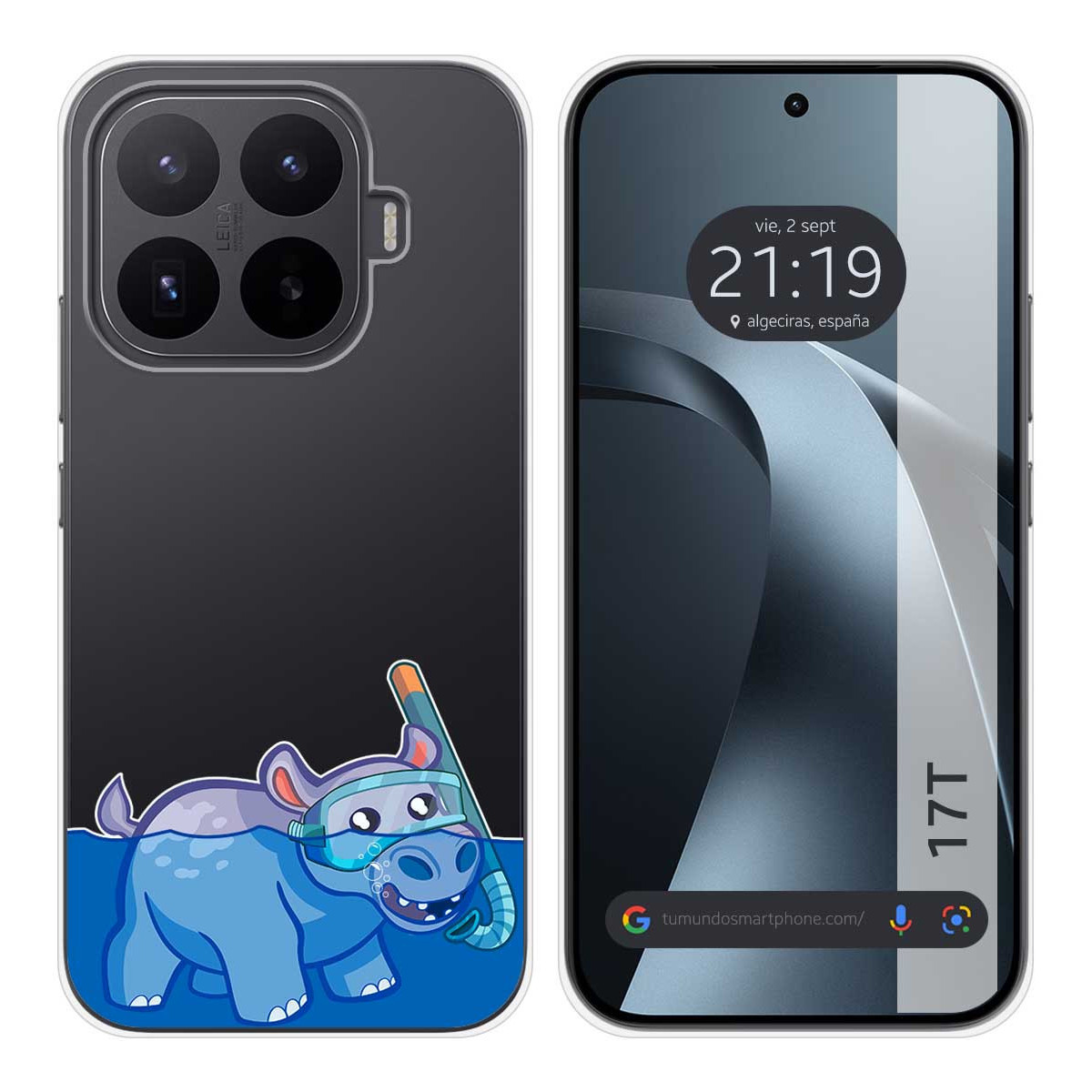 Funda Silicona Transparente para Xiaomi 17T 5G diseño Hipo Dibujos