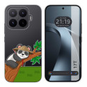 Funda Silicona Transparente para Xiaomi 17T 5G diseño Panda Dibujos
