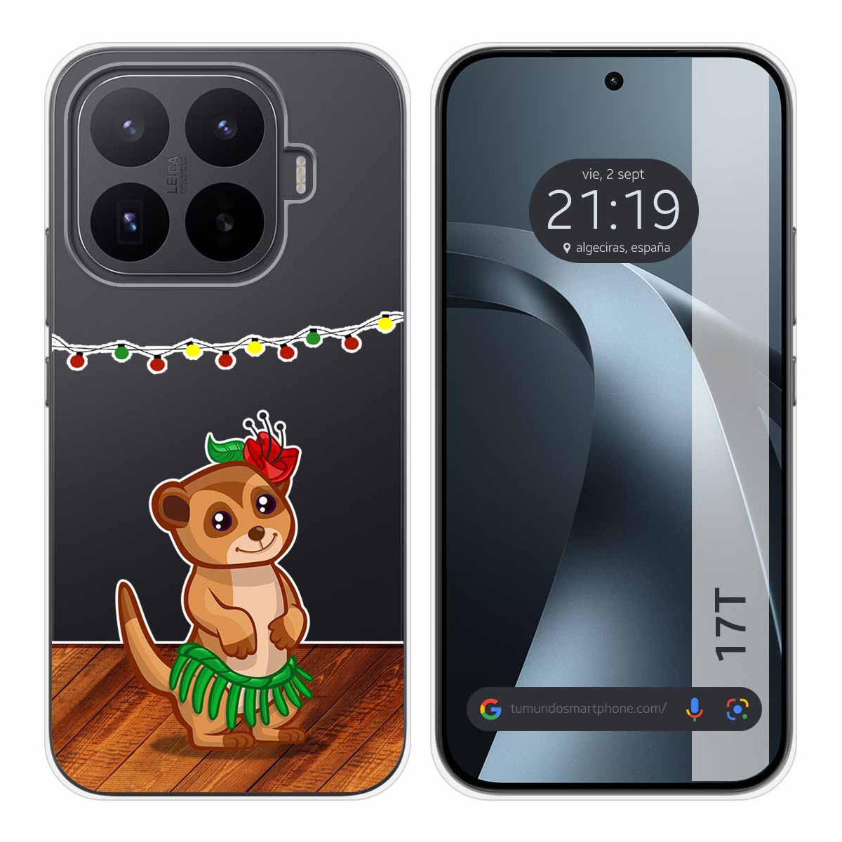 Funda Silicona Transparente para Xiaomi 17T 5G diseño Suricata Dibujos