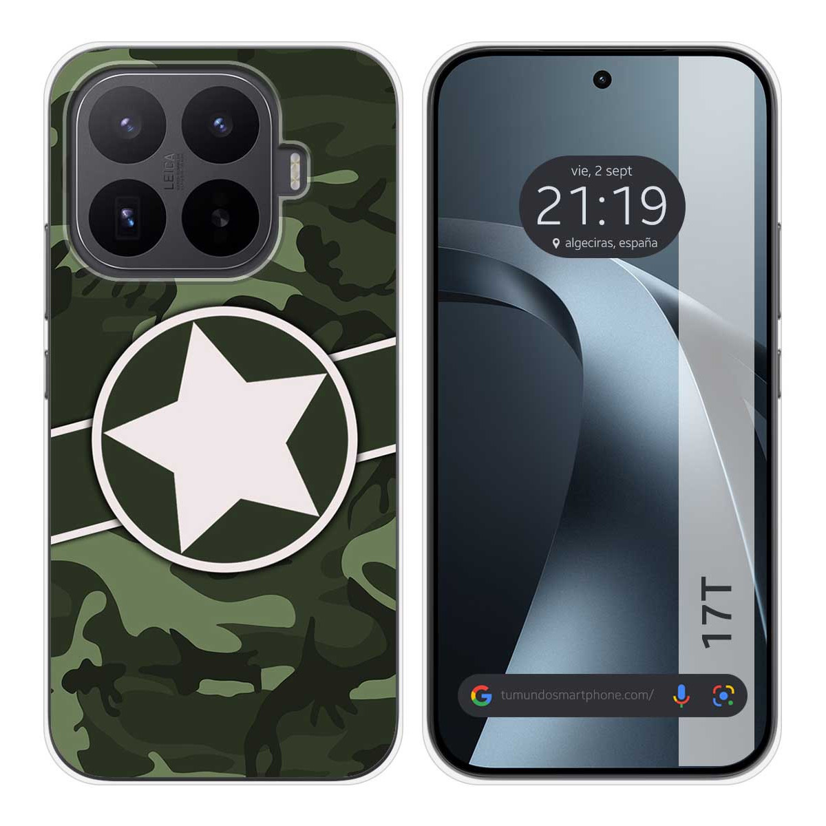 Funda Silicona para Xiaomi 17T 5G diseño Camuflaje 01 Dibujos