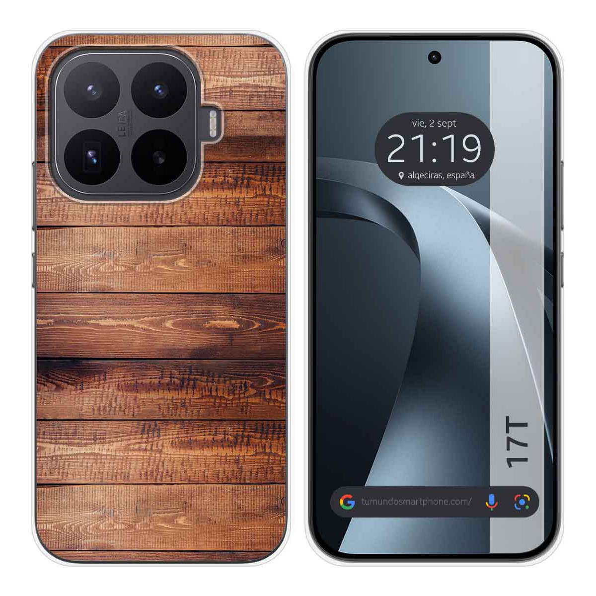 Funda Silicona para Xiaomi 17T 5G diseño Madera 02 Dibujos