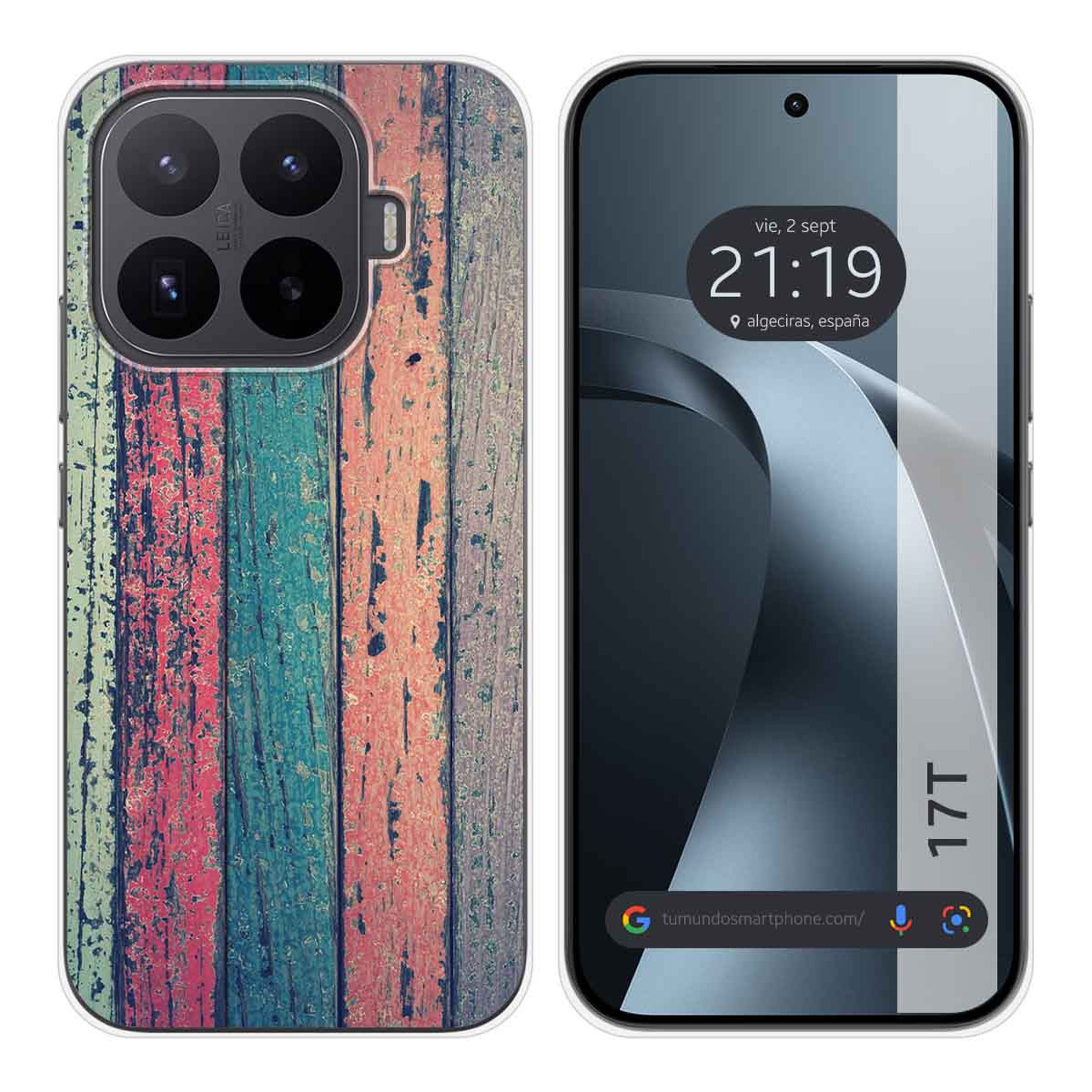 Funda Silicona para Xiaomi 17T 5G diseño Madera 10 Dibujos