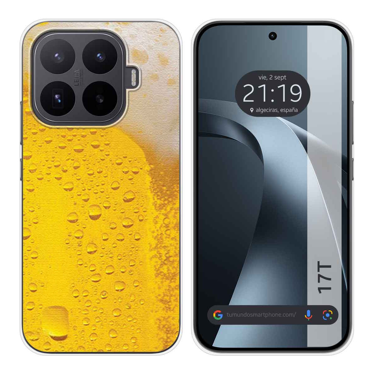 Funda Silicona para Xiaomi 17T 5G diseño Cerveza Dibujos