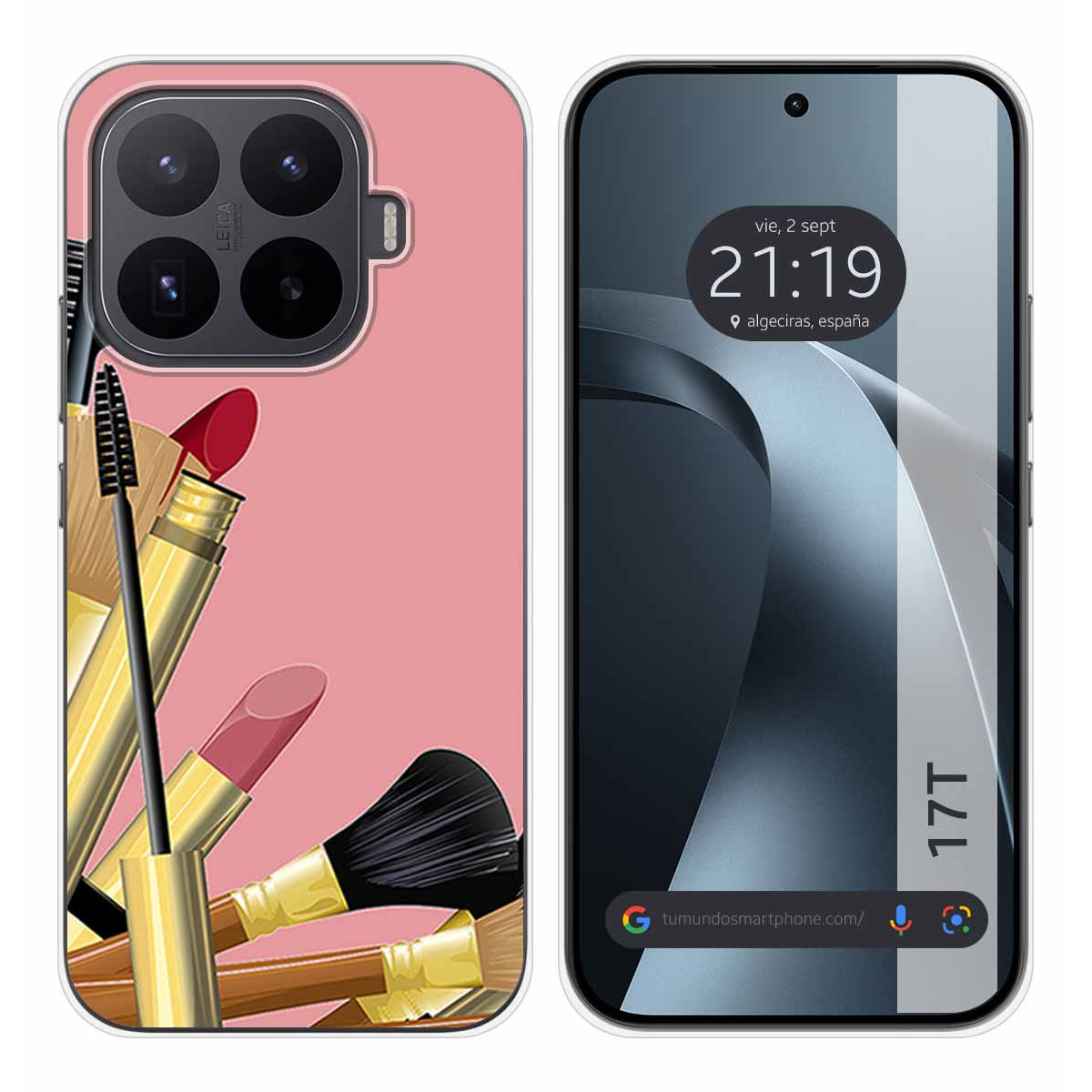 Funda Silicona para Xiaomi 17T 5G diseño Brochas Dibujos