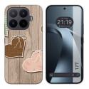 Funda Silicona para Xiaomi 17T 5G diseño Corazones Madera Dibujos