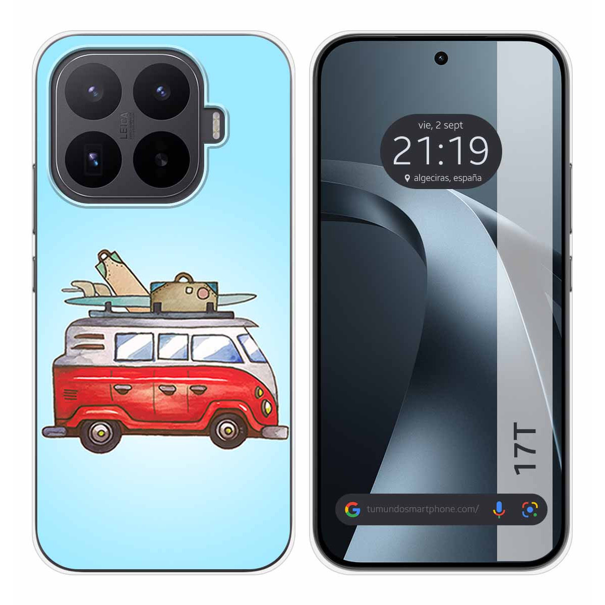 Funda Silicona para Xiaomi 17T 5G diseño Furgoneta Dibujos