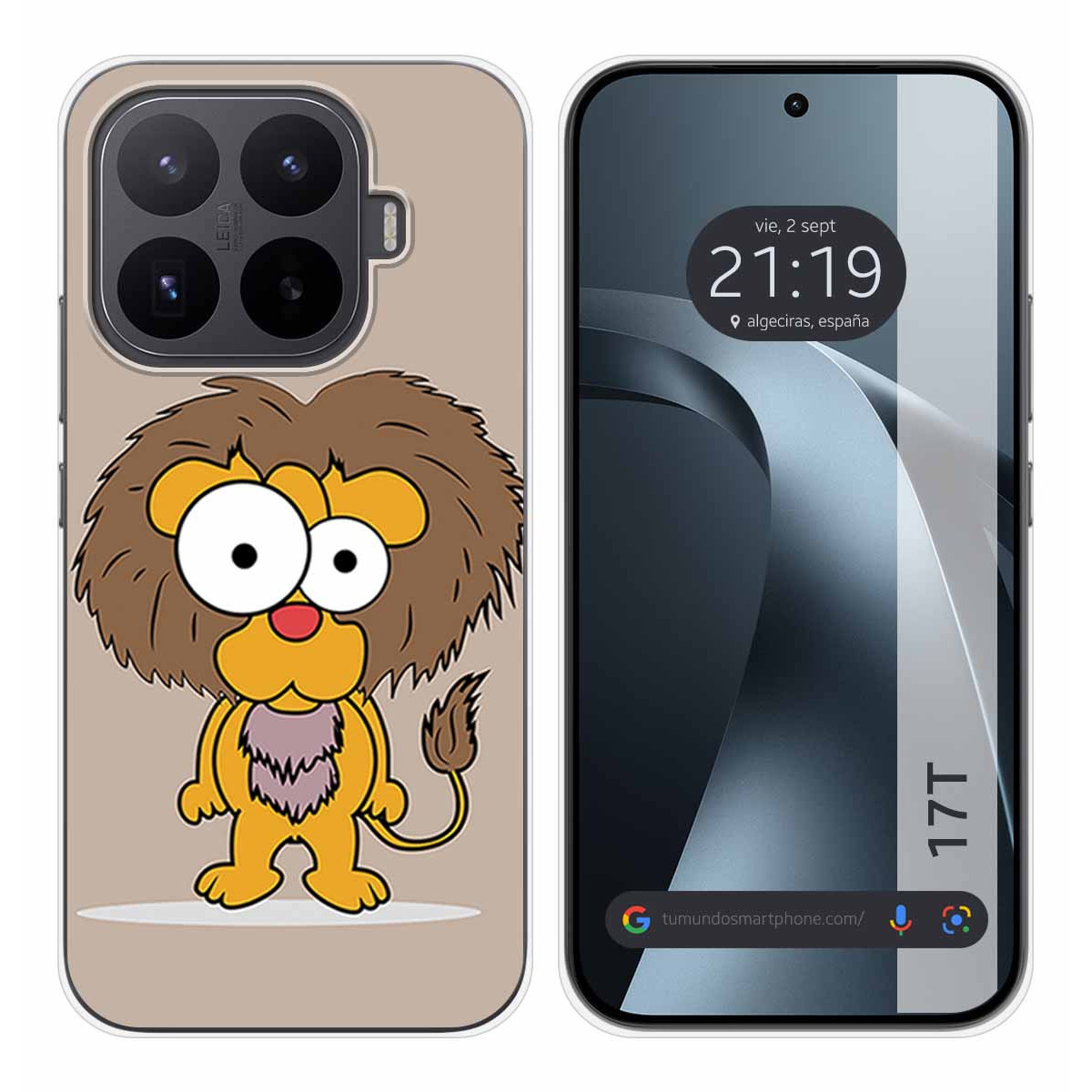 Funda Silicona para Xiaomi 17T 5G diseño Leon Dibujos