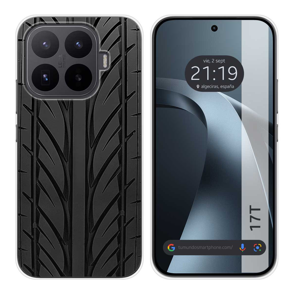 Funda Silicona para Xiaomi 17T 5G diseño Neumatico Dibujos