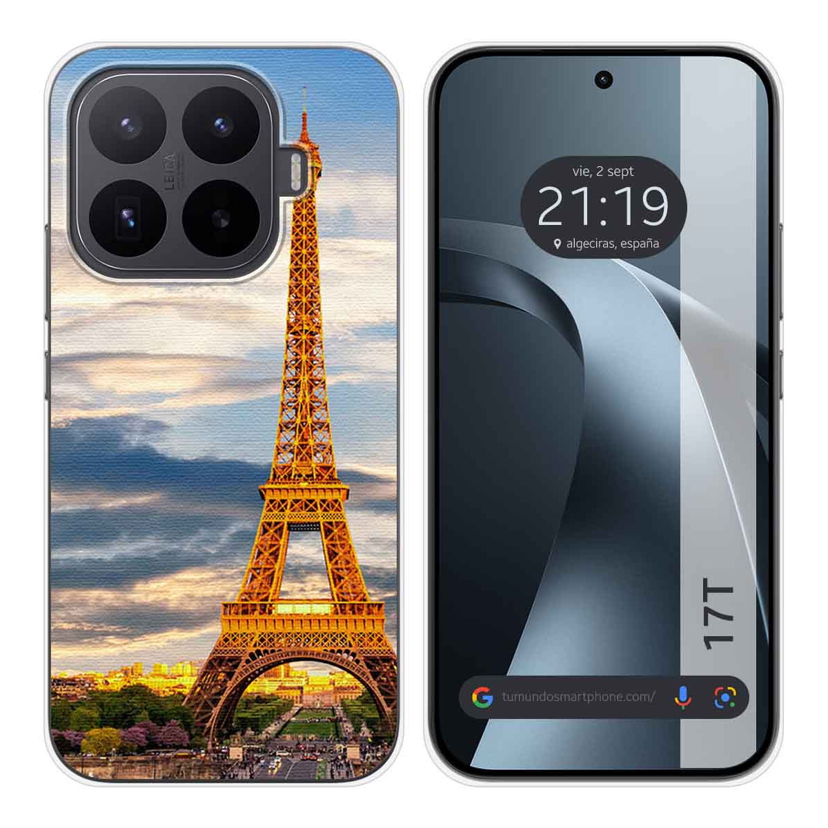 Funda Silicona para Xiaomi 17T 5G diseño Paris Dibujos