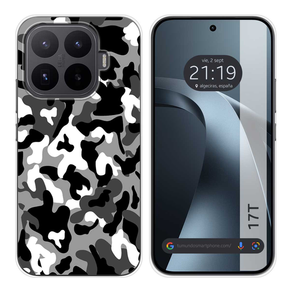Funda Silicona para Xiaomi 17T 5G diseño Snow Camuflaje Dibujos