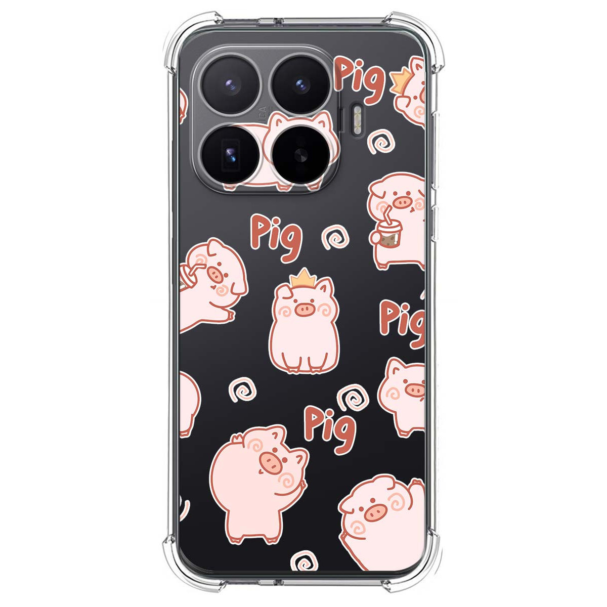 Funda Silicona Antigolpes para Xiaomi 17T 5G diseño Cerdos Dibujos