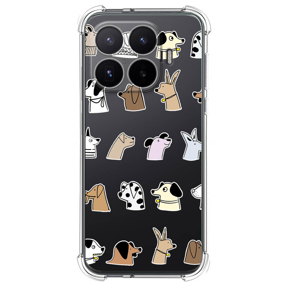 Funda Silicona Antigolpes para Xiaomi 17T 5G diseño Perros Dibujos
