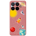 Funda Silicona Líquida Rosa para Xiaomi 17T 5G diseño Espacio Dibujos