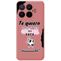 Funda Silicona Líquida Rosa para Xiaomi 17T 5G diseño Vaca Dibujos