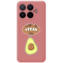 Funda Silicona Líquida Rosa para Xiaomi 17T 5G diseño Vegan Life Dibujos