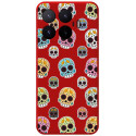 Funda Silicona Líquida Roja para Xiaomi 17T 5G diseño Catrina Dibujos