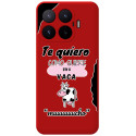 Funda Silicona Líquida Roja para Xiaomi 17T 5G diseño Vaca Dibujos