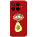 Funda Silicona Líquida Roja para Xiaomi 17T 5G diseño Vegan Life Dibujos