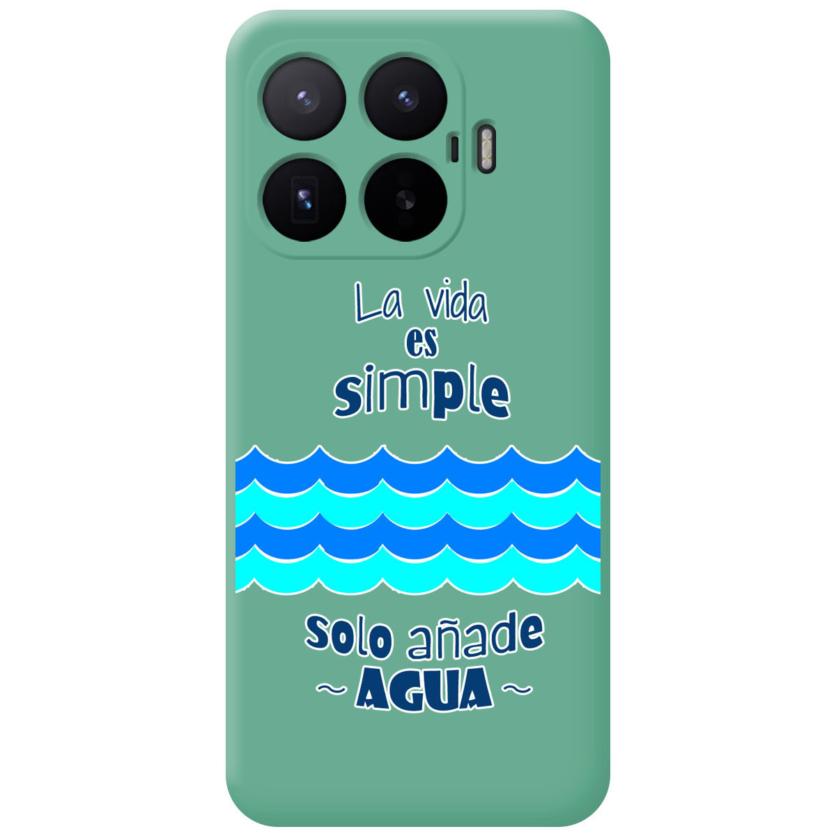 Funda Silicona Líquida Verde para Xiaomi 17T 5G diseño Agua Dibujos