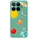 Funda Silicona Líquida Verde para Xiaomi 17T 5G diseño Espacio Dibujos