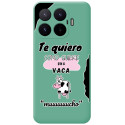 Funda Silicona Líquida Verde para Xiaomi 17T 5G diseño Vaca Dibujos