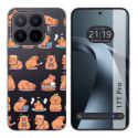 Funda Silicona Transparente para Xiaomi 17T Pro 5G diseño Capibara 01 Dibujos