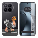 Funda Silicona Transparente para Xiaomi 17T Pro 5G diseño Avestruz Dibujos