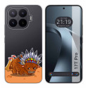 Funda Silicona Transparente para Xiaomi 17T Pro 5G diseño Bufalo Dibujos