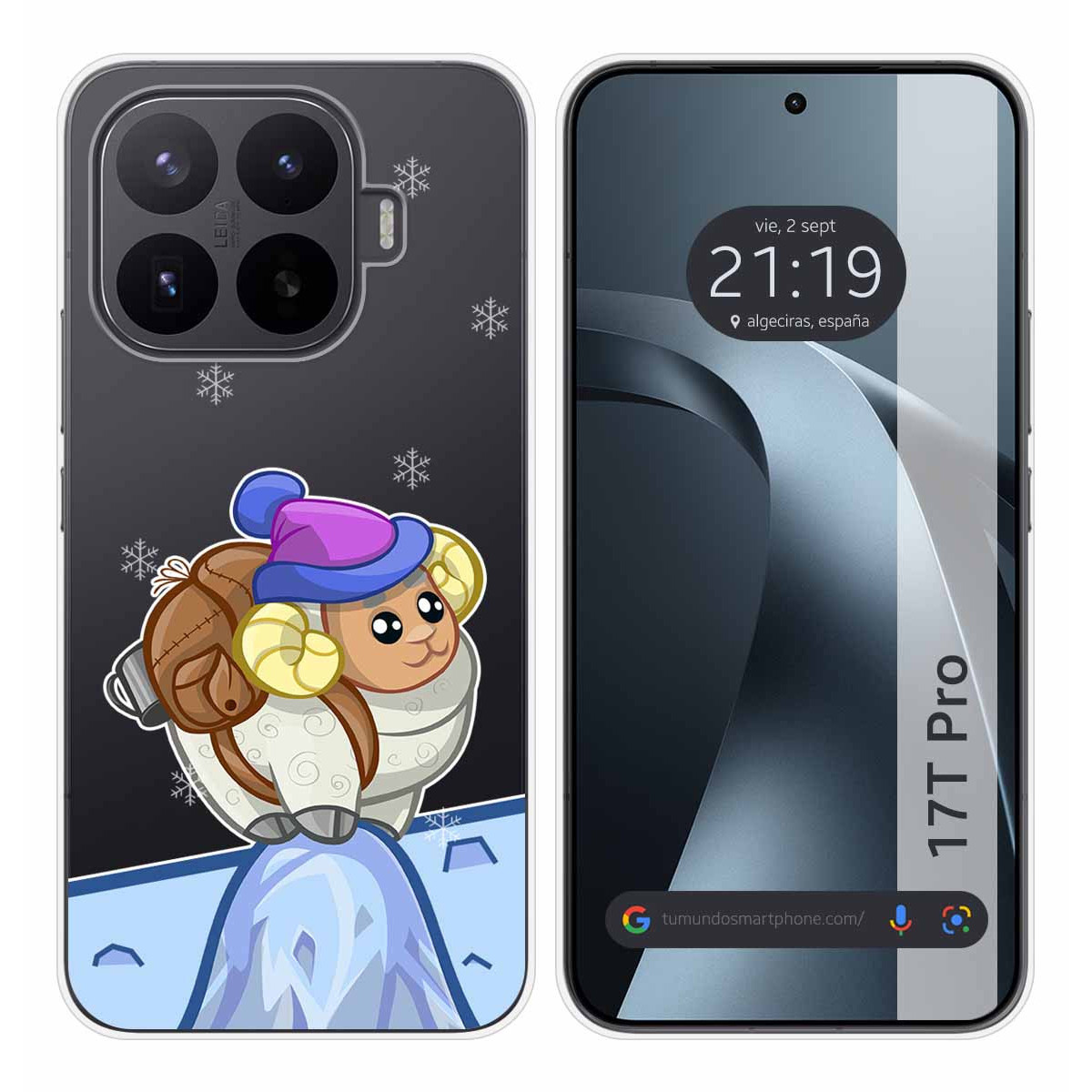 Funda Silicona Transparente para Xiaomi 17T Pro 5G diseño Cabra Dibujos