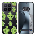 Funda Silicona Transparente para Xiaomi 17T Pro 5G diseño Cactus Dibujos