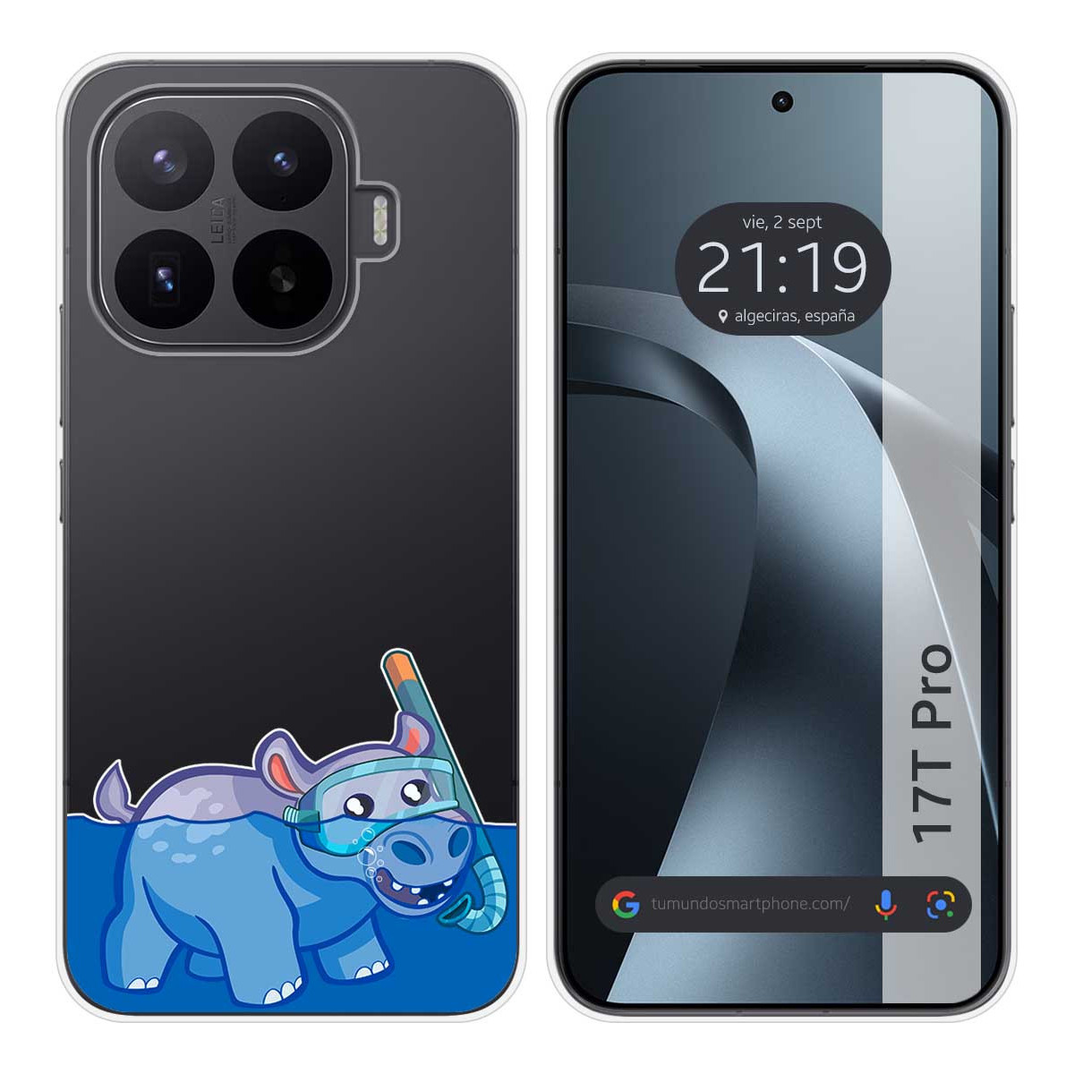 Funda Silicona Transparente para Xiaomi 17T Pro 5G diseño Hipo Dibujos