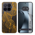 Funda Silicona Transparente para Xiaomi 17T Pro 5G diseño Hojas Dibujos