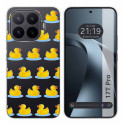 Funda Silicona Transparente para Xiaomi 17T Pro 5G diseño Pato Dibujos