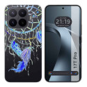Funda Silicona Transparente para Xiaomi 17T Pro 5G diseño Plumas Dibujos