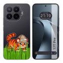 Funda Silicona Transparente para Xiaomi 17T Pro 5G diseño Tigre Dibujos