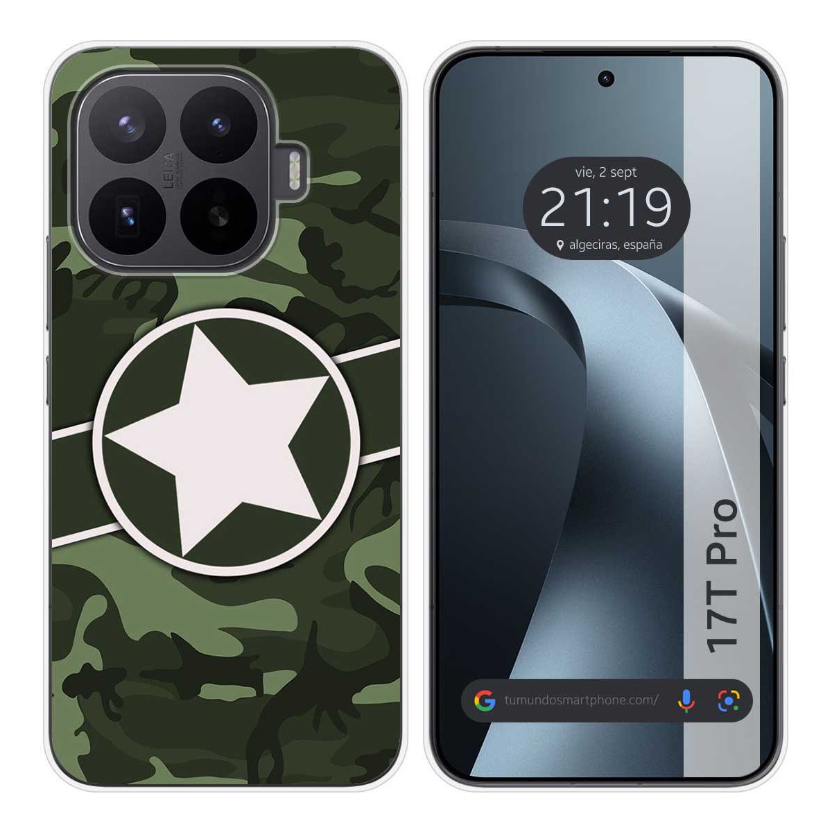 Funda Silicona para Xiaomi 17T Pro 5G diseño Camuflaje 01 Dibujos