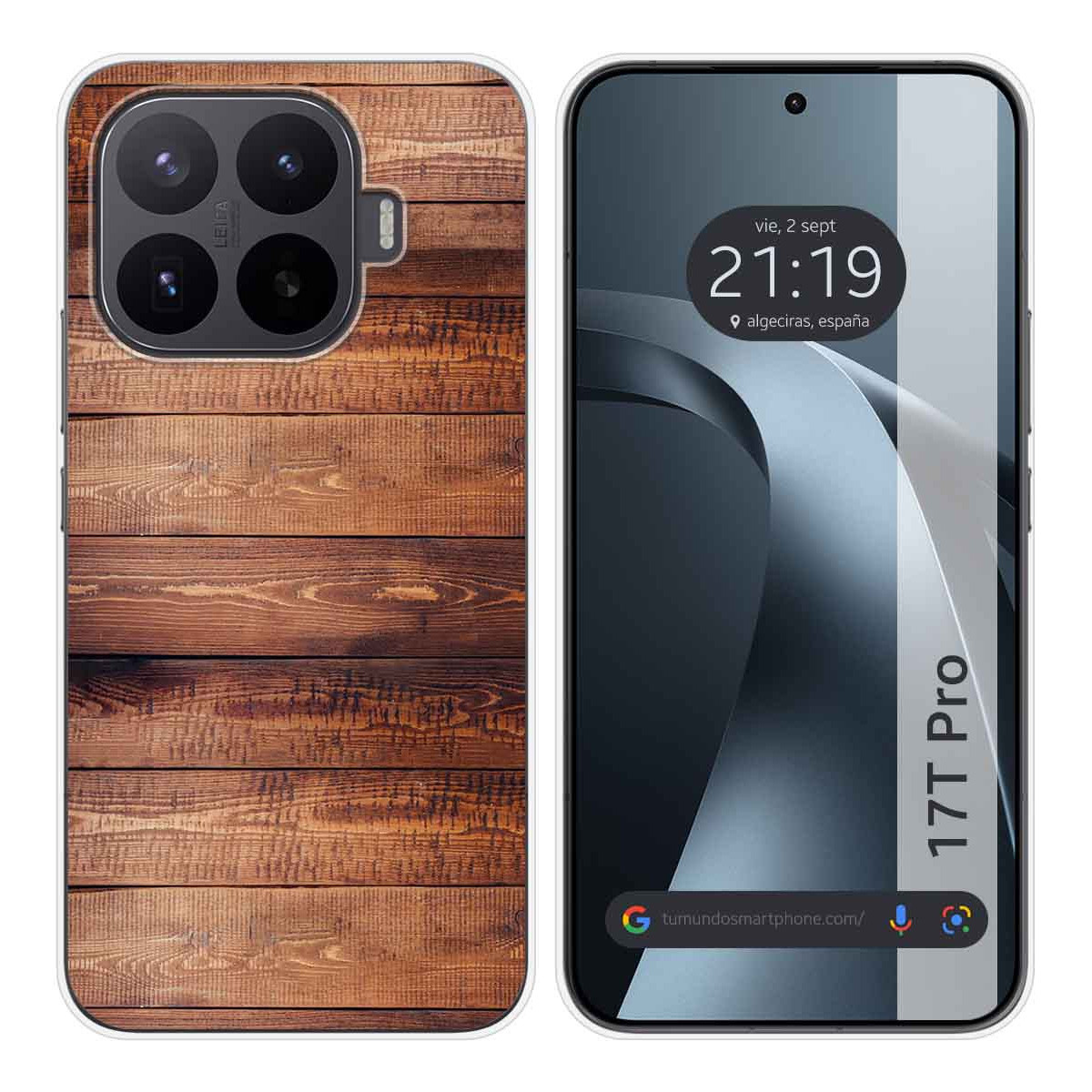 Funda Silicona para Xiaomi 17T Pro 5G diseño Madera 02 Dibujos