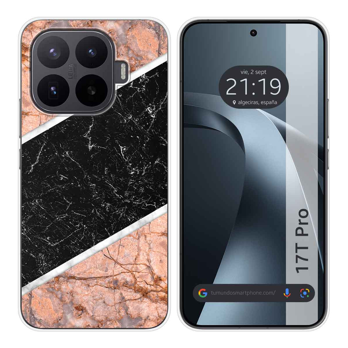 Funda Silicona para Xiaomi 17T Pro 5G diseño Mármol 07 Dibujos